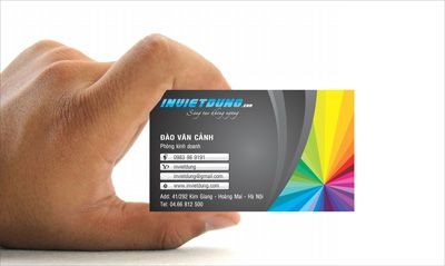 In card visit tại Tại Quảng cáo và In Mr. Viên